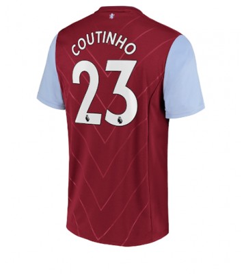 Aston Villa Philippe Coutinho #23 Hjemmedrakt 2022-23 Kortermet